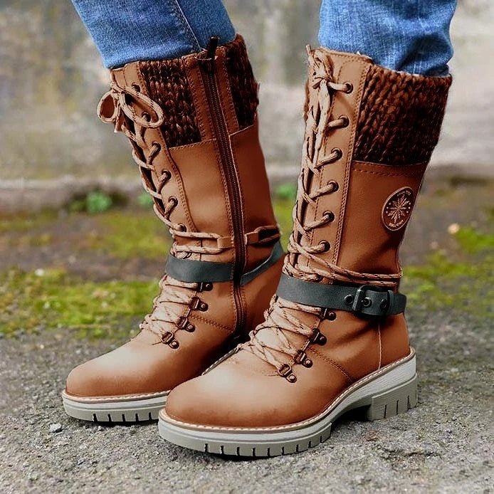 Superbequeme Winterstiefel für Frauen mit rutschfester Sohle [50% Rabatt].