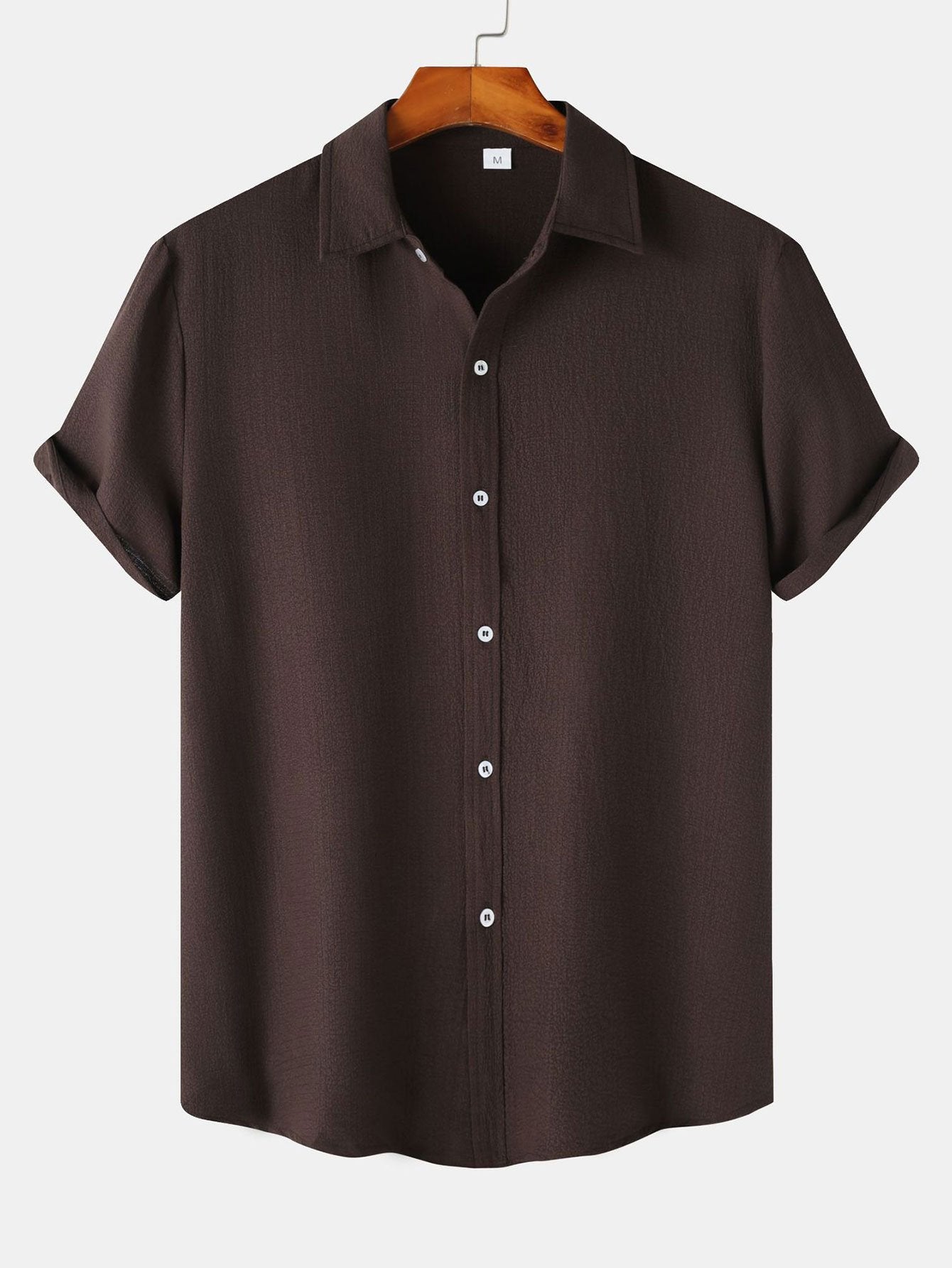 Textured Button Up Shirt