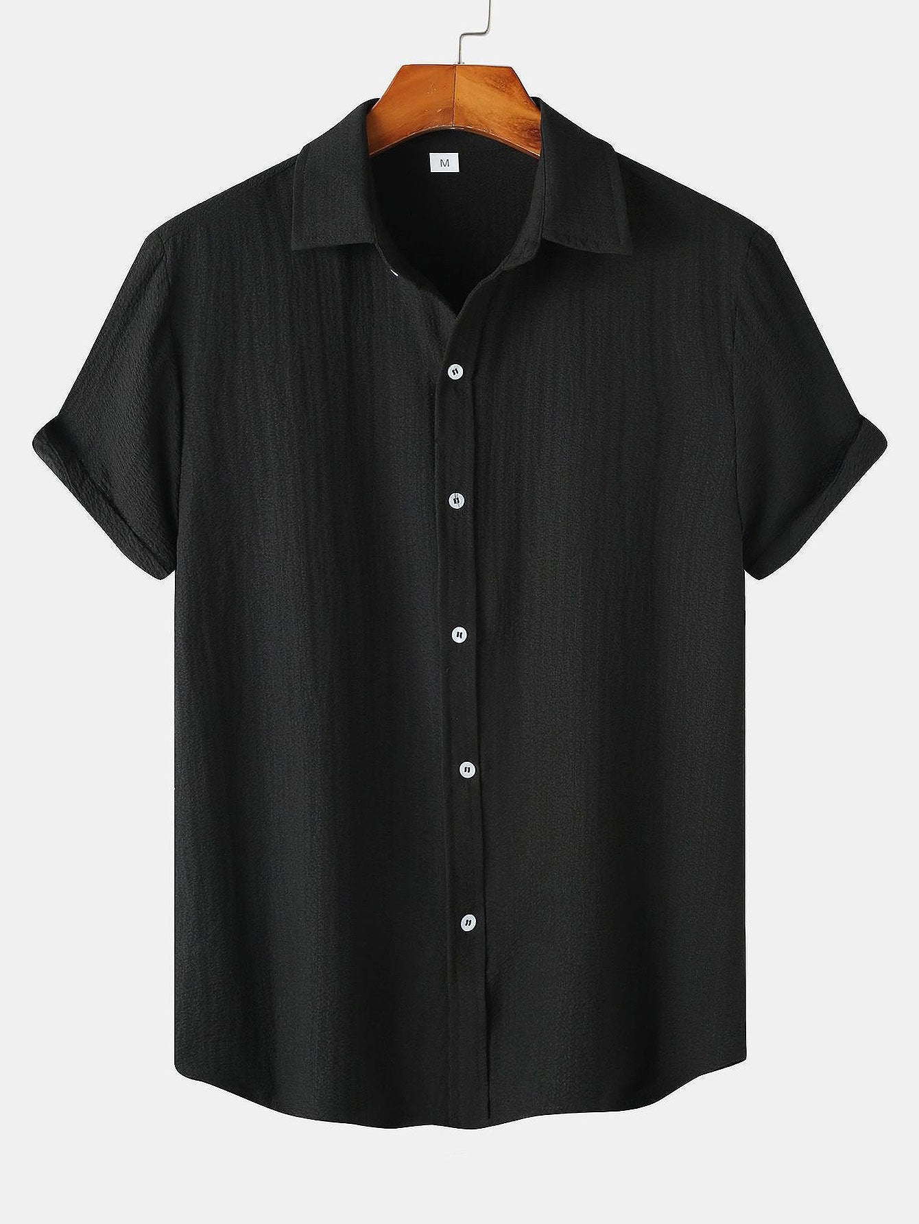 Textured Button Up Shirt